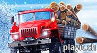 Truck Driver: Snowy Roads