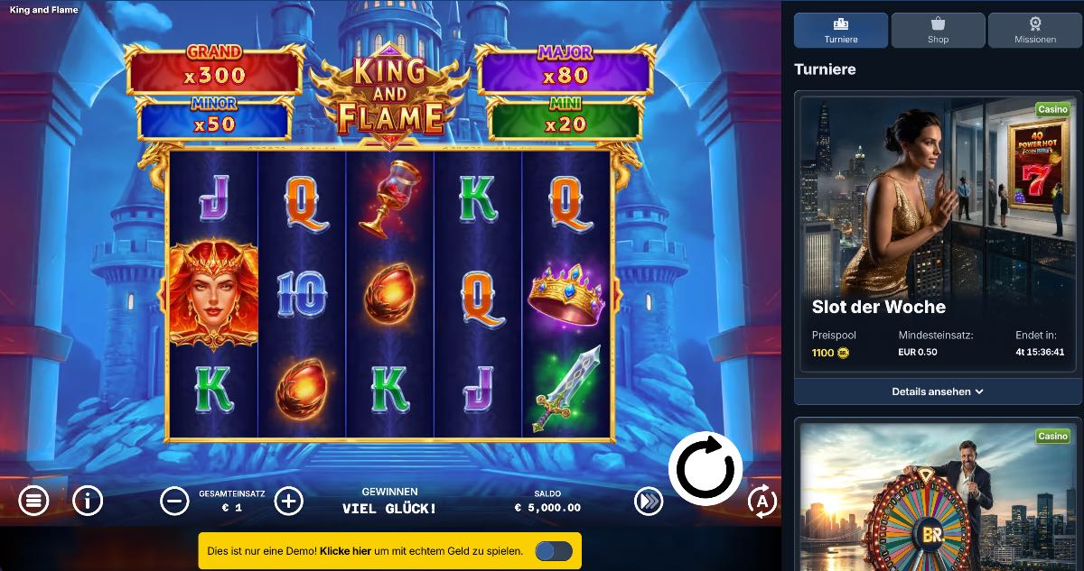 King of Flame Demo Spiel auf Betrepublic
