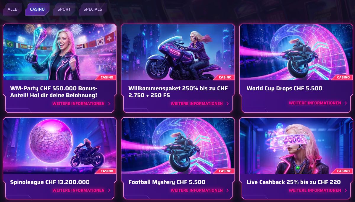 Robycasino Bonus Angbeote