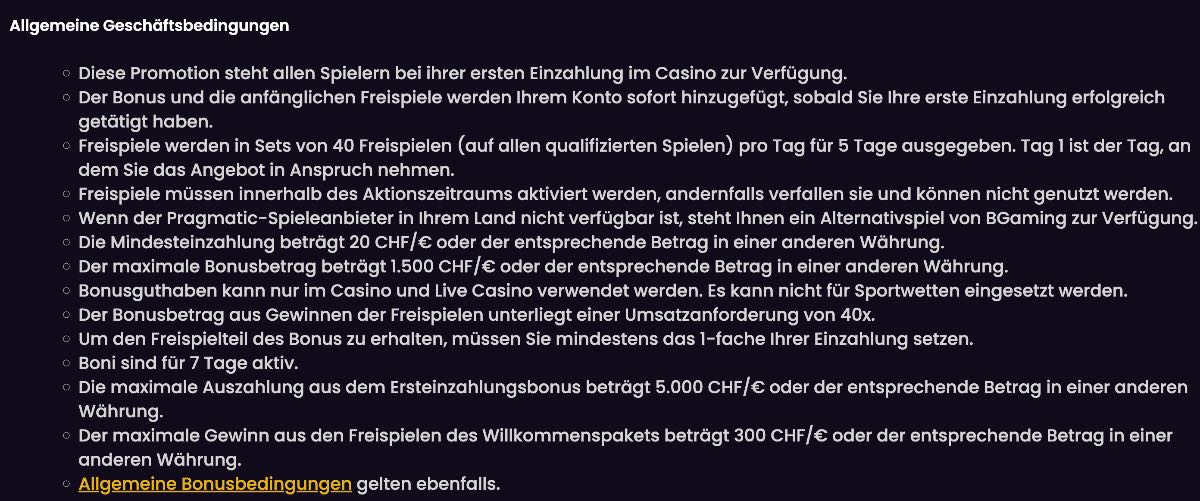 Vegas Now Bonus Bedingungen