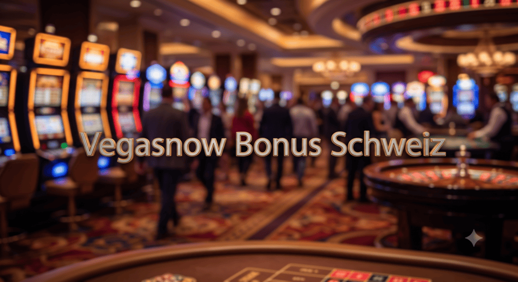 Eine ultra-hochauflösende Makroaufnahme einer präzisionsgefertigten Metallplatte aus Titan und Goldlegierung, die ausschließlich den perfekt gravierten, modernen, serifenlosen Schriftzug Vegasnow Bonus Schweiz in extremer Schärfe zeigt, während der Hintergrund in tiefem Bokeh verschwimmt.